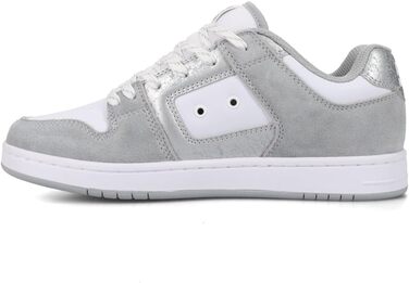 DC Shoes Manteca 4 - жіночі шкіряні черевики (40 EU, сірий/сірий/білий)