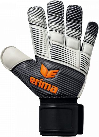 Воротарські рукавички Erima Skinator Hybrid Training 8 чорні/білі/помаранчеві