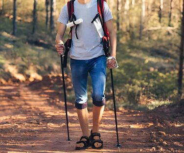Чоловічі сандалії ONCAI Wandersandalen: сітка, літо, пляж, водний спорт, трекінг, регульовані ремінці (49 EU, блакитний)