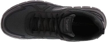 Чоловічі кросівки Skechers Track Scloric, чорний колір, шкіра та сітка