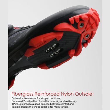 Кросівки для гірського велосипеда Msport для чоловіків та жінок, дихаючі, з антиковзкою підошвою, сумісні з педалями SPD (T2, 42 EU)