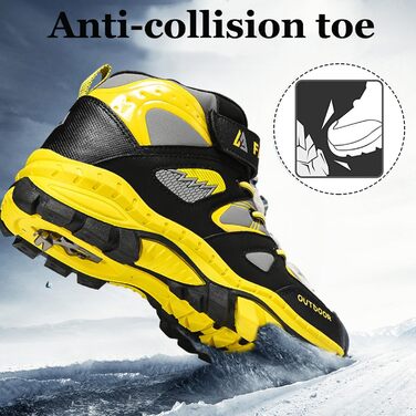 Дитячі трекінгові черевики Wanderschuhe для хлопчиків, водонепроникні, розмір 31-40, жовті