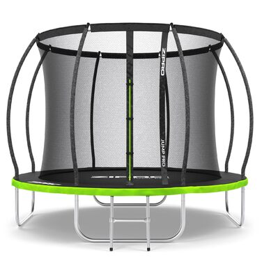 Трамплін ZIPRO Jump Pro 12' (374 см) для дітей - стабільний, з сіткою та драбиною