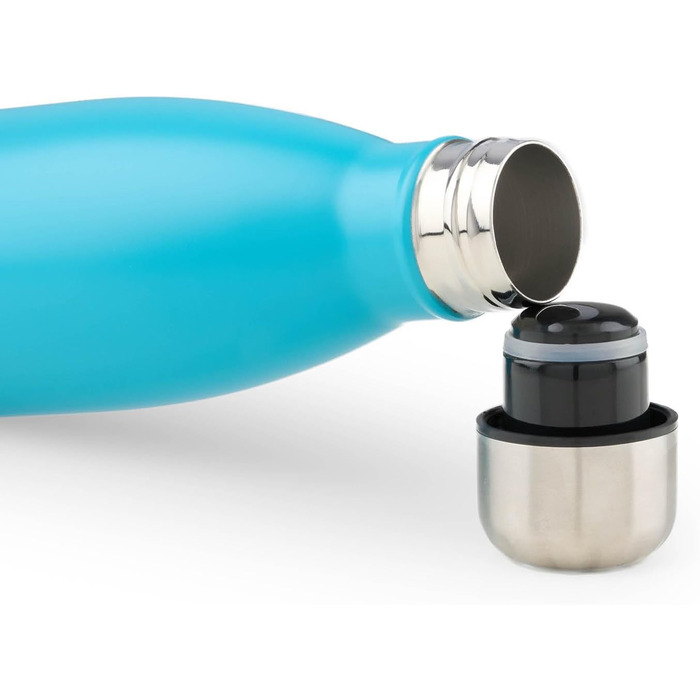 Фляга Blumtal з нержавіючої сталі: ізольована, без BPA, 750 мл, срібна (19 - Petrol)