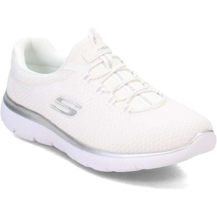 Кросівки жіночі Skechers Summits White/Silver (39 EU) - Дихаюча сітка