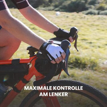 Велосипедні рукавички GripGrab SuperGel DoctorGel без пальців, напівпальцеві, гелеві, короткі (білі, S)