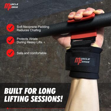 Набори для тяги з гаком для чоловіків, 2 шт. - для важкої атлетики та пауерліфтингу, 8 мм