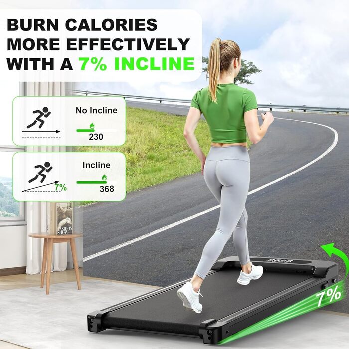 Бігова доріжка Walking Pad для дому з нахилом - електричний ходунець під стіл Walkpad, прозора модель