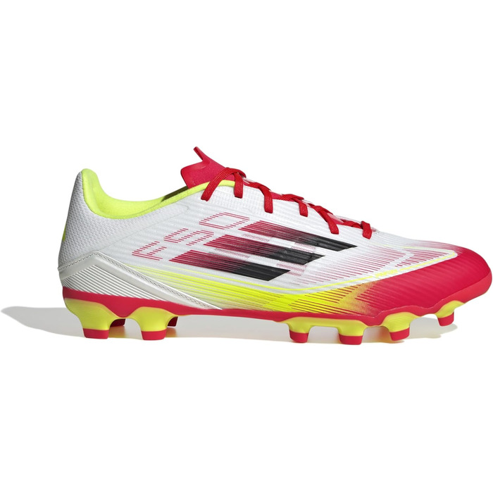 Бутси для футболу Adidas F50 League Unisex, Multi Ground, 42 EU, Білий/Чорний/Жовтий