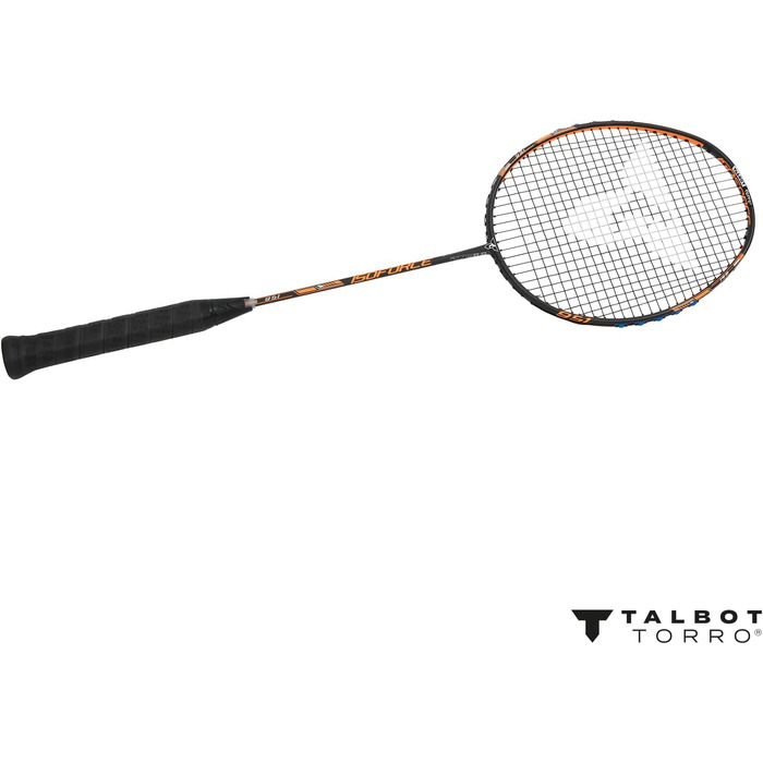 Бадмінтонна ракетка Talbot-Torro Isoforce 951, 100% карбон, довгий гриф, максимальна потужність, мультиконусна голівка, різні дизайни