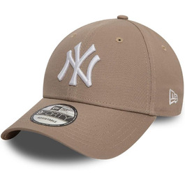 Кепка New Era New York Yankees MLB League Essential Hellbraun Weiß Verstellbare 9Forty - універсальний розмір