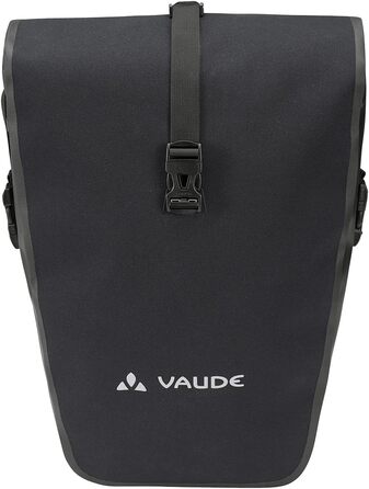 Велосипедна сумка VAUDE Aqua Back Supreme 24 л, водонепроникна, на багажник, задня, міцна та екологічна, чорна, зроблено в Німеччині