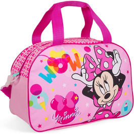 Дитяча спортивна сумка PERLETTI Minnie Mouse, водонепроникна, рожева, для дівчаток, басейн, садок, 42x28x21 см