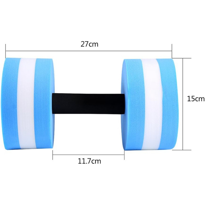 Водні гантелі Ruiqas, 1 пара: Eva, для аквааеробіки та фітнесу в басейні