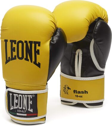 Боксерські рукавички LEONE 1947 Flash, унісекс, 10 унцій, жовті