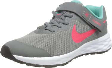 Кросівки для бігу Nike Revolution 6 Flyease (Унісекс) 27.5 EU, сірий/червоний/блакитний