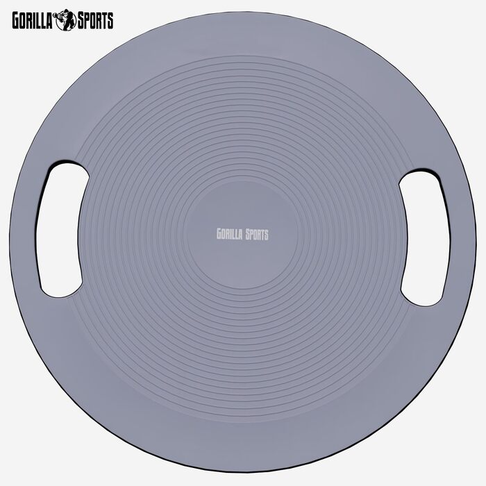 Балансборд GORILLA SPORTS® Ø 40 см, до 110-180 кг, дерево/пластик - для рівноваги, терапії, тренувань, для дітей та дорослих, з ручками