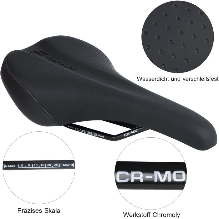 Велосипедне сідло FIFTY-FIFTY MTB: комфортне, з memory foam, водонепроникне для чоловіків та жінок. Сумісне з MTB та шосейними велосипедами