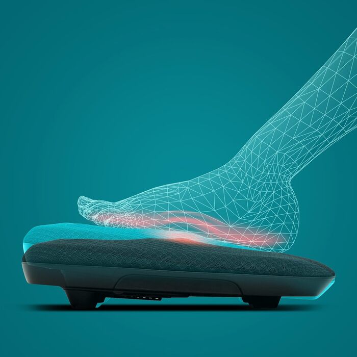 Електричний масажер для ніг HoMedics Shiatsu Deluxe з підігрівом - Шиацу масаж, 28 рухомих головок, управління дотиком до пальців ніг, для зняття болю та втоми