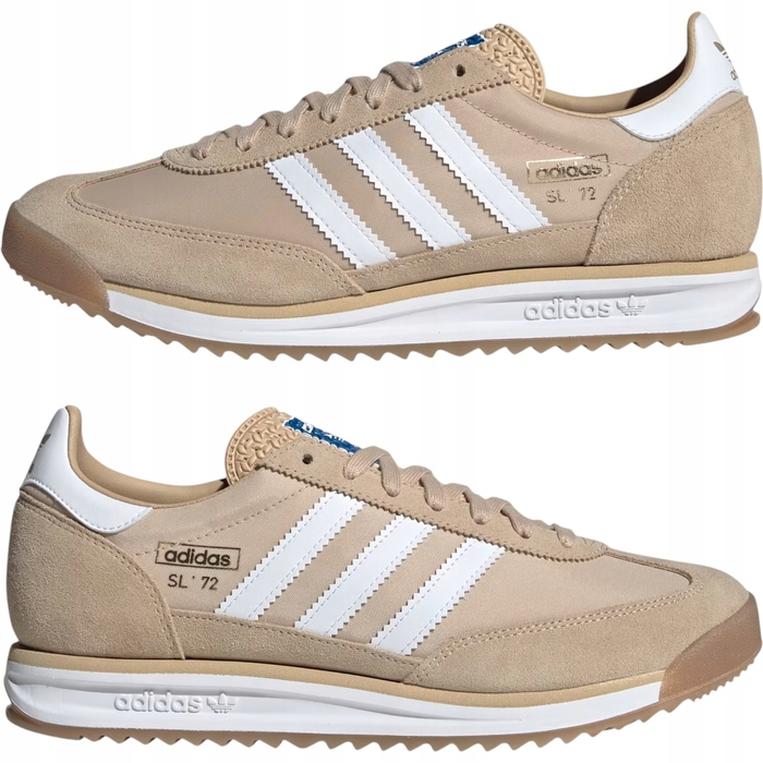 Кросівки унісекс Adidas SL72 OG JQ9554 бежеві, шкіра та текстиль, ретро, 37 1/3