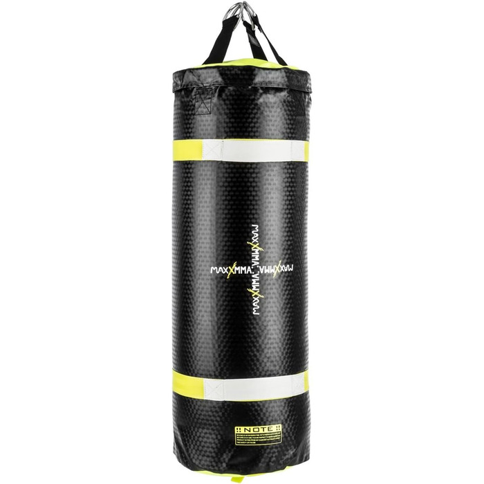 Боксерський мішок Klarfit Maxx MMA-A з інноваційною водо-повітряною начинкою, 55 л, для функціонального тренування, чорний