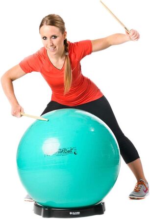 Гімнастичний м'яч PEZZI Drums Komb 65 см з підставкою та паличками для фітнесу