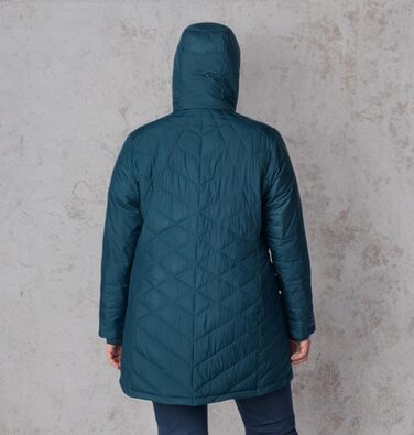 Жіноча зимова подовжена куртка з капюшоном Columbia First Generation Heavenly Long Hooded Jacket, колір Night Wave, розмір S