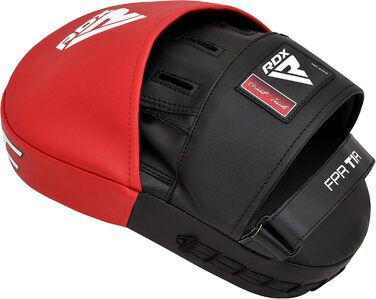 Боксерські лапи RDX для тренувань MMA, кікбоксингу, тайського боксу та тхеквондо, штучна шкіра, біло-чорні, універсальні, для тренерів і спортсменів