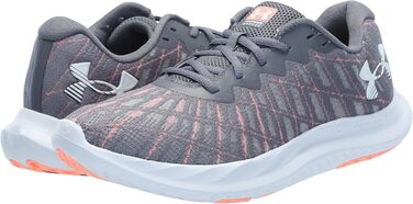 Чоловічі бігові кросівки Under Armour Charged Breeze 2 (45.5 EU, Сірий/Помаранчевий)