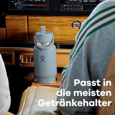 Термос-пляшка Hydro Flask Wide Flex Straw з трубочкою 946 мл, нержавіюча сталь, герметична, Shale Gray