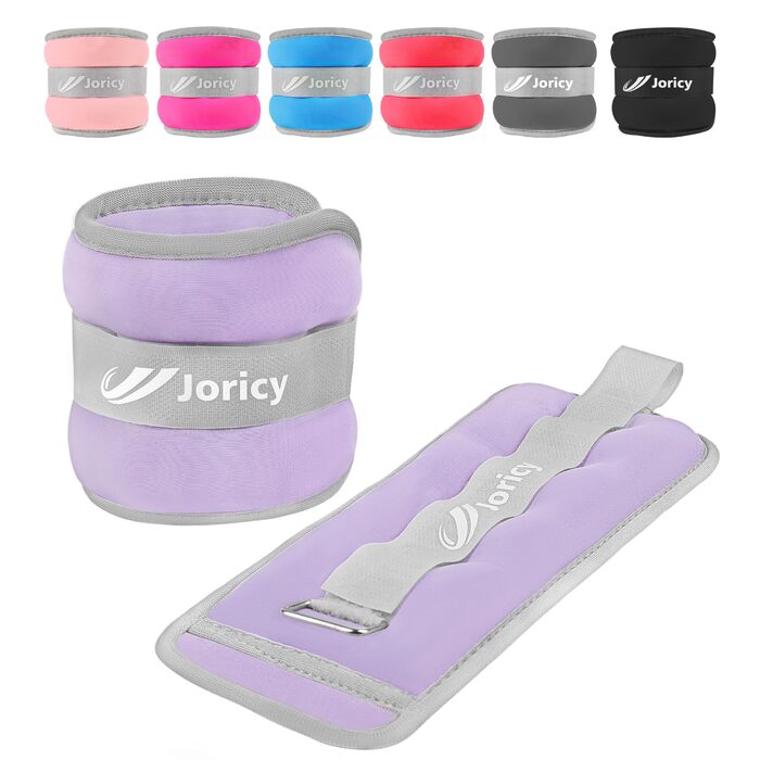 Гантелі на ногу/зап'ястя для чоловіків та жінок, 1-10 кг, набір ваг для ніг та рук, фіолетовий