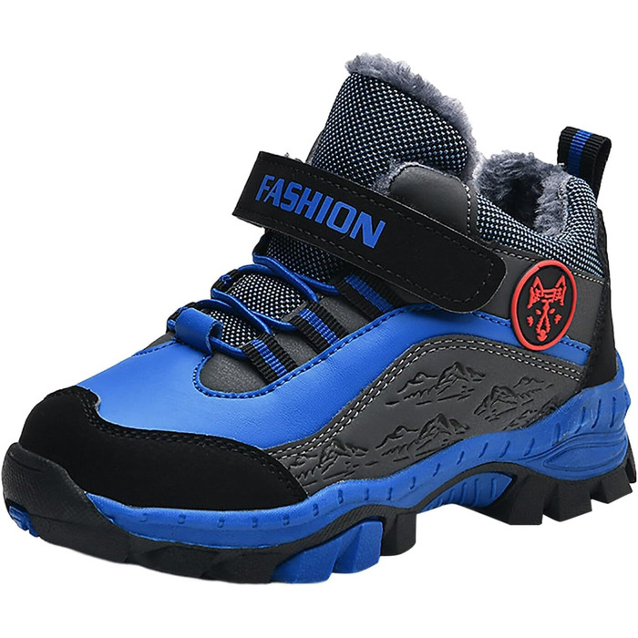 Дитячі кросівки-снейкерси для хлопчиків, теплі зимові кросівки для активного відпочинку, розмір EU 33, блакитні