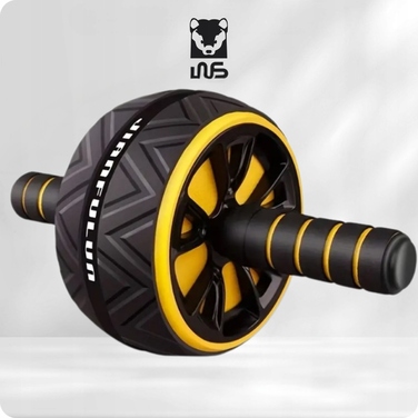 Ролик для преса та м'язів живота AB Wheel з килимком для колін