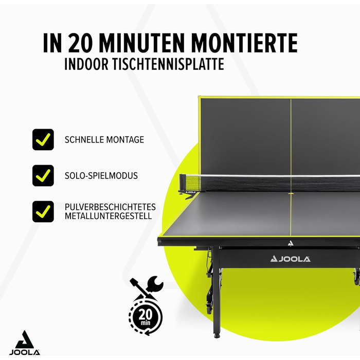 Стіл для настільного тенісу JOOLA Inside J18 Single - розкладний, компактний, з сіткою