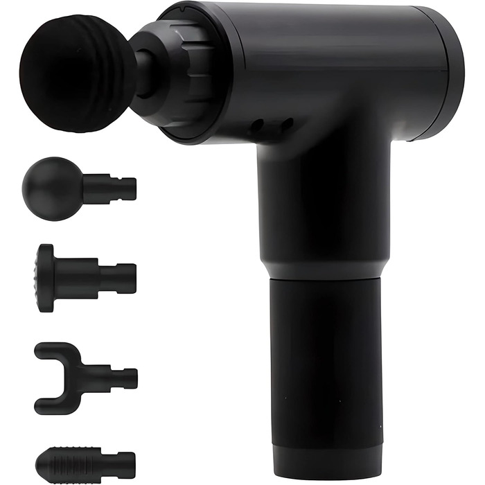 Масажер для м'язів Retoo: 4 насадки, 6 швидкостей, акумулятор 1200 mAh