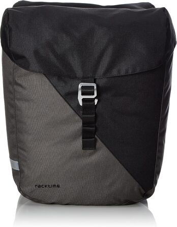 Велосипедна подвійна сумка Racktime Vida, чорна, 35x28x26 см