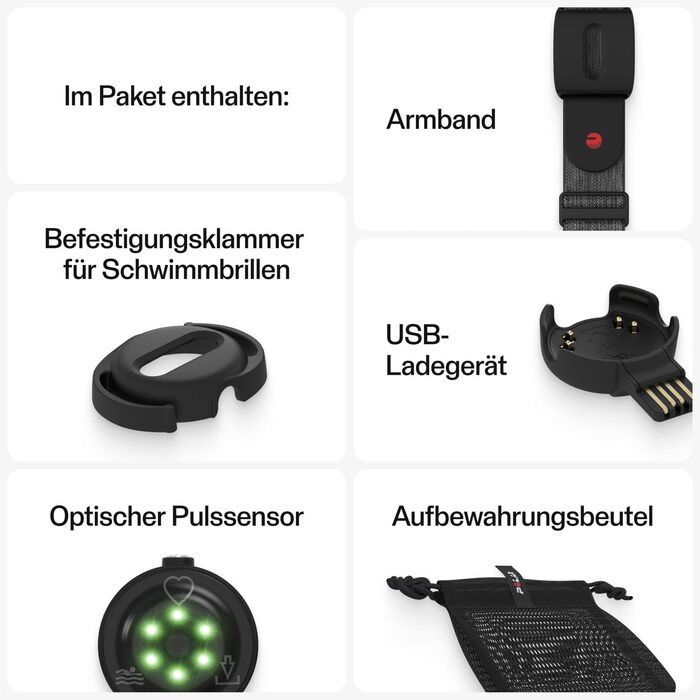 Polar Verity Sense – пульсометр-браслет з оптичним датчиком – ANT+ Dual Bluetooth – для спорту, з однією кнопкою – сумісний з Peloton, Endomondo, Zwift та іншими