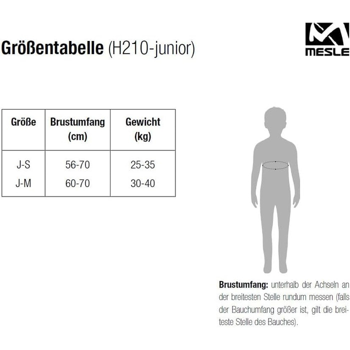 Дитячий жилет для плавання MESLE H210 Junior, 25-40 кг, блакитний, з кріпленням між ногами, для SUP та каяку