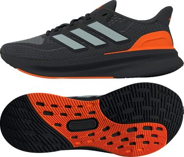 Кросівки чоловічі adidas Ultrarun 5 Carbon Matte Silver/Lucid Orange, розмір 47 1/3 EU