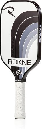 Професійна ракетка для піклболу ROKNE Curve Classic, скловолокно, сертифікована USAPA, ProGrit текстура для максимального обертання та потужності, з чохлом