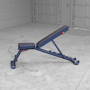 Складана універсальна лавка Body-Solid GFID-225B для фітнесу, комбінована, з негативним нахилом, повністю зібрана, для жиму лежачи та тренувань