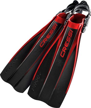 Ласти для дайвінгу Cressi Frog, регульовані, S/M, чорні, вироблено в Італії
