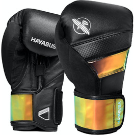 Боксерські рукавички Hayabusa T3 для чоловіків та жінок, чорні/мерехтливі, 16oz, захист зап'ястя та кісточки