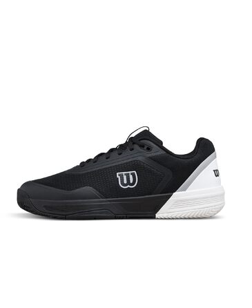 Тенісні кросівки Wilson Courtglide Schwarz WRS339790 (42 EU, Широкий розмір, Чорно-білі)