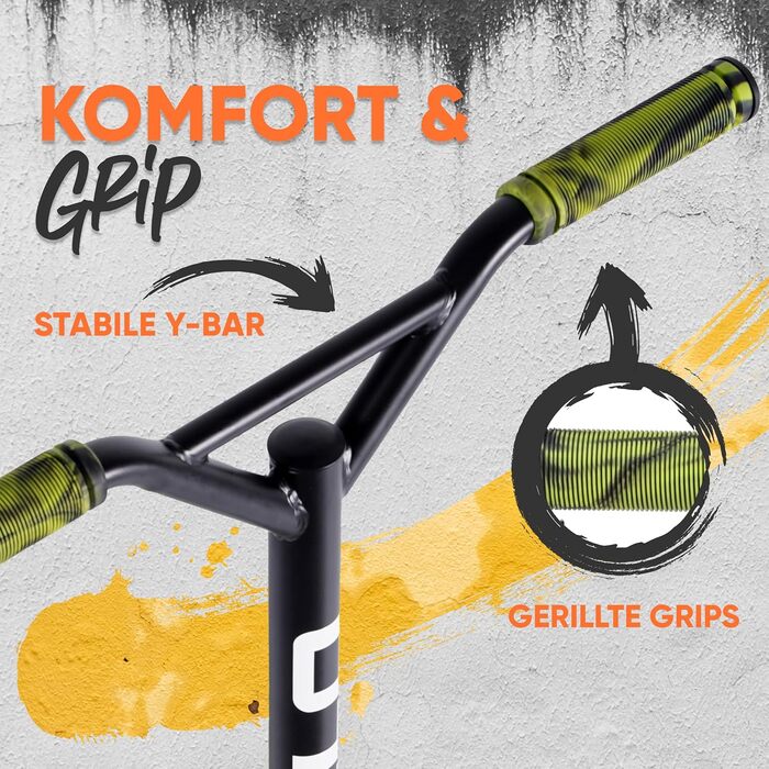 Самокат трюковий Apollo Gravity Green для дітей та підлітків від 6 років