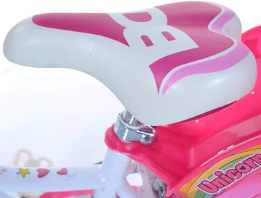 Дитячий велосипед Dino Bikes 144R-UN Einhorn, білий/рожевий, одношвидкісний