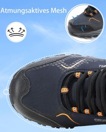 Туфлі для хайкінгу (піших прогулянок) чоловічі та жіночі, водонепроникні, легкі, трекінгові, для туризму, пішохідні, дихаючі, 38-46 EU (41 EU, Синій)