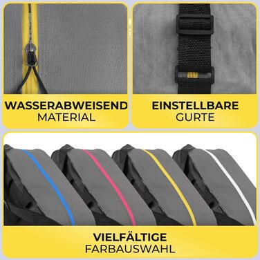 Сумка для ковзанів STYNGARD Montreal (чорно-жовта) - для ковзанів та роликів, міцна тканина