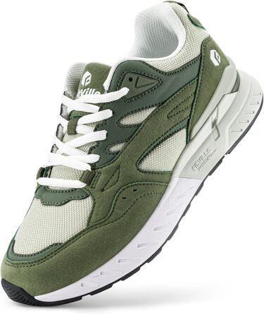 Жіночі кросівки FitVille для широкої стопи: бігові, для ходьби, фітнесу, спортивні. Зелені, розмір 42.5 EU (X-широкі)