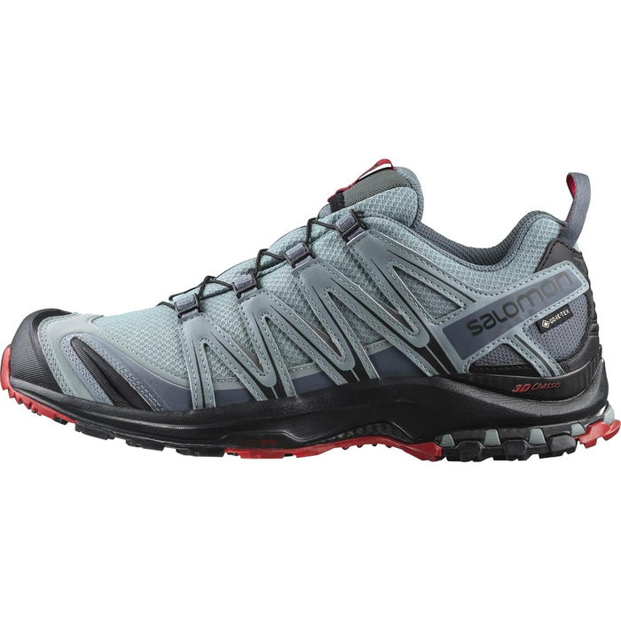 Чоловічі трекінгові черевики Salomon XA PRO 3D Gore-TEX 44 2/3 EU Lead Black Barbados Cherry